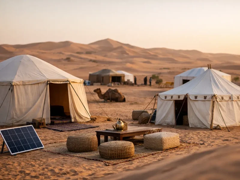 Sahara-Übernachtung nachhaltig buchen